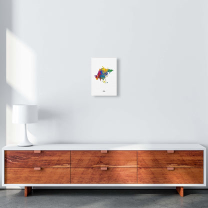 Avelena | Asia Aquarellkarte Kunstdruck