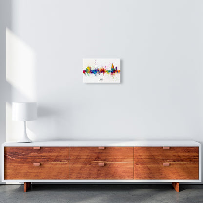Avelena | Basel Schweiz Skyline Splash Kunstdruck von Michael Tompsett