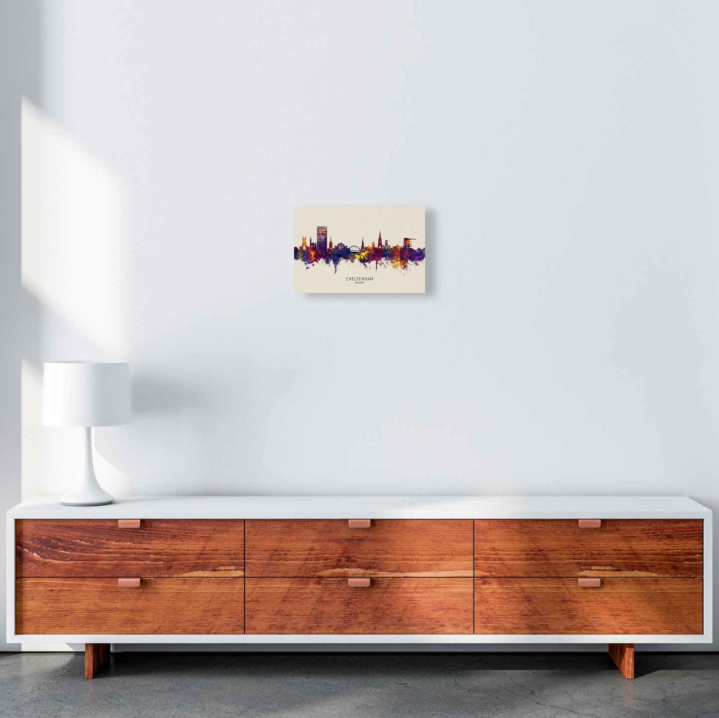 Avelena | Cheltenham England Skyline Herbst Von Name Kunst Druck