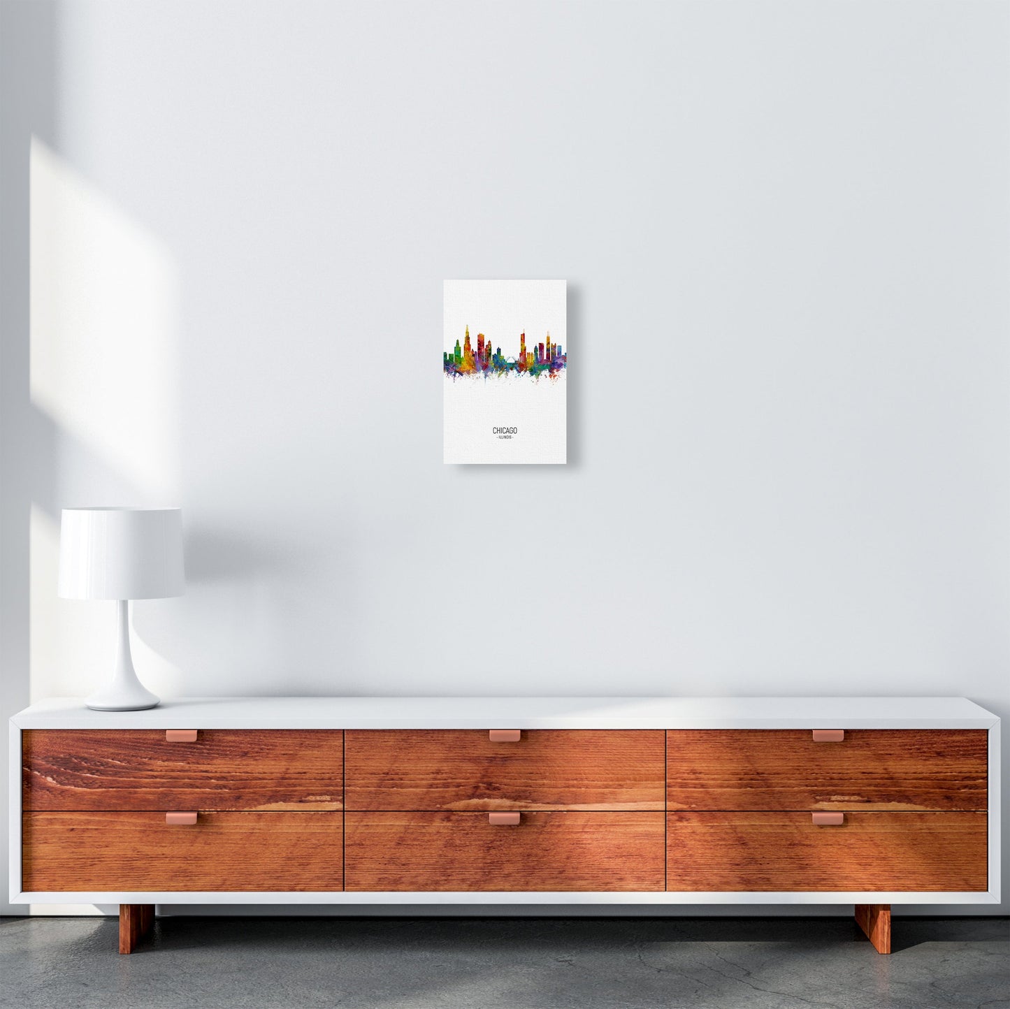 Avelena | Chicago Illinois Skyline Porträt Kunstdruck