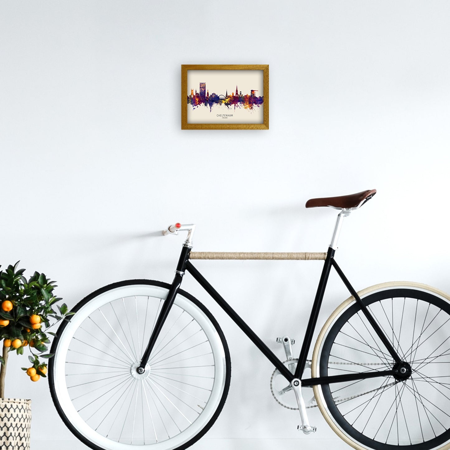 Avelena | Cheltenham England Skyline Herbst Von Name Kunst Druck