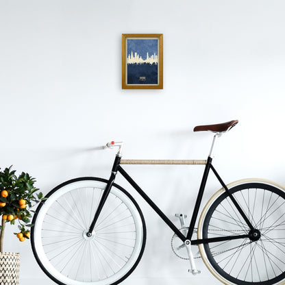 Avelena | Chicago Illinois Skyline Porträt Marine Kunstdruck