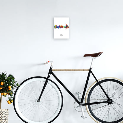 Avelena | Basel Schweiz Skyline Portrait Kunstdruck von Michael Tompsett