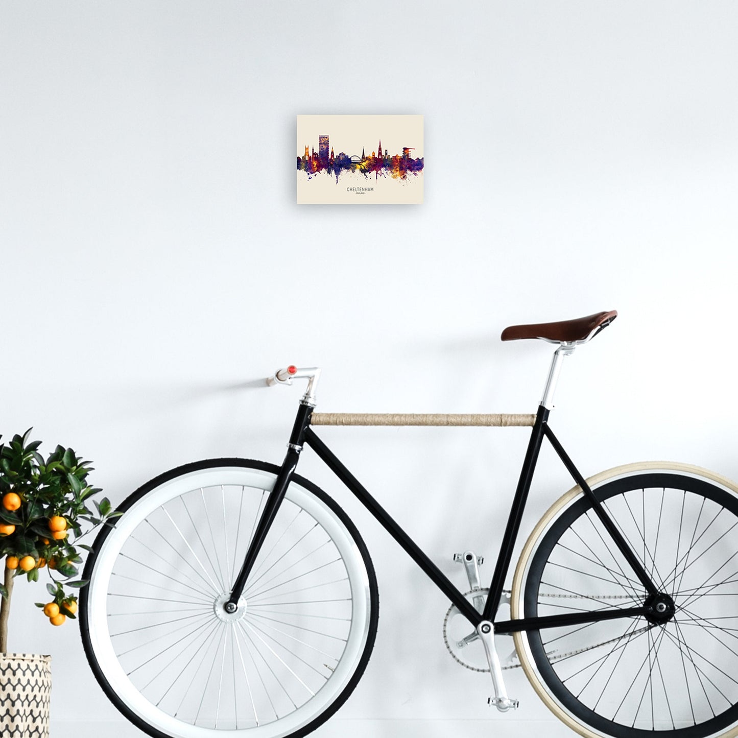 Avelena | Cheltenham England Skyline Herbst Von Name Kunst Druck