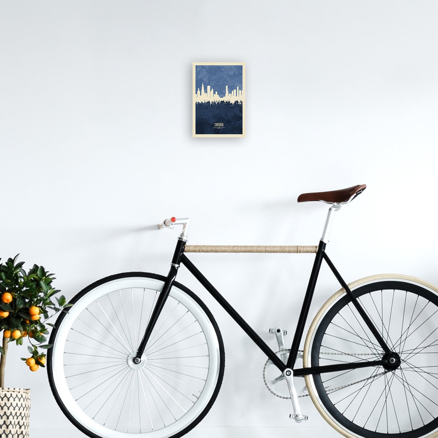 Avelena | Chicago Illinois Skyline Porträt Marine Kunstdruck