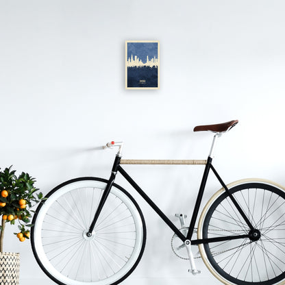 Avelena | Chicago Illinois Skyline Porträt Marine Kunstdruck