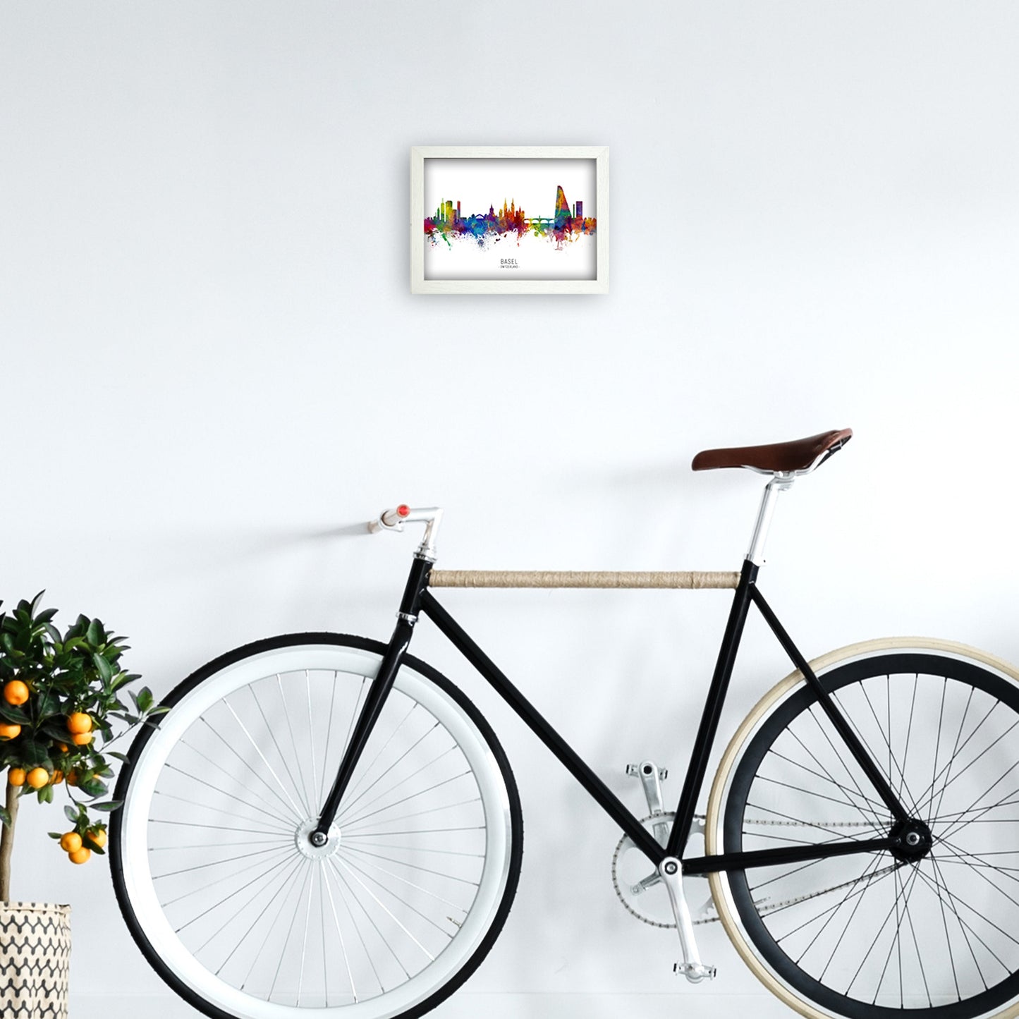 Avelena | Basel Schweiz Skyline Kunstdruck von Michael Tompsett