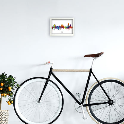 Avelena | Basel Schweiz Skyline Kunstdruck von Michael Tompsett
