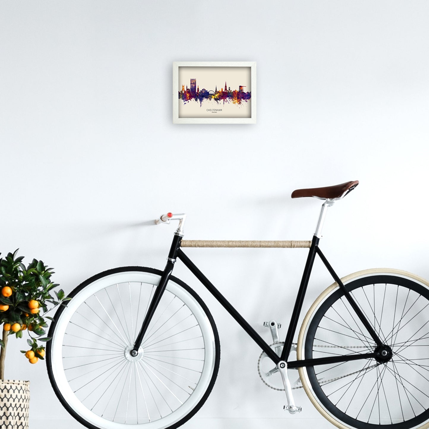 Avelena | Cheltenham England Skyline Herbst Von Name Kunst Druck