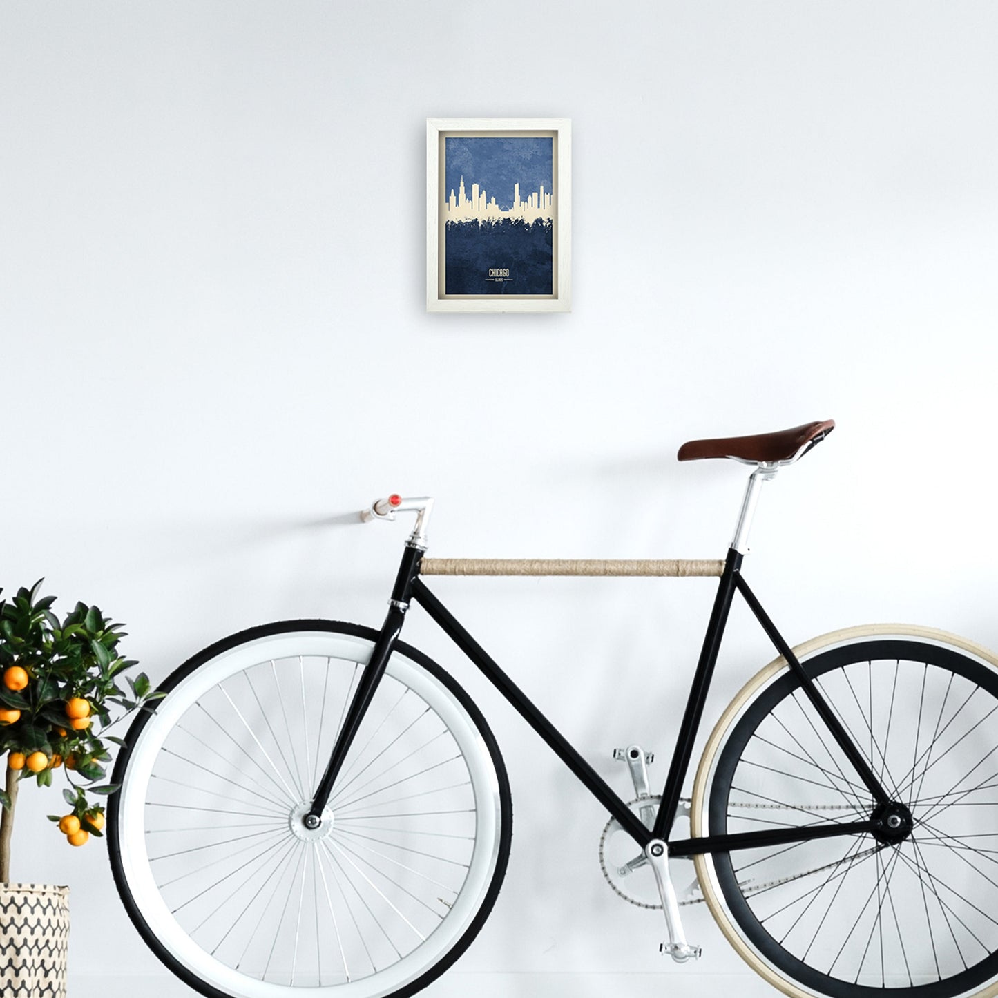 Avelena | Chicago Illinois Skyline Porträt Marine Kunstdruck