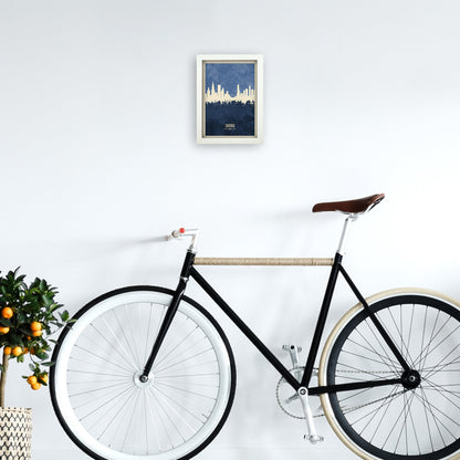 Avelena | Chicago Illinois Skyline Porträt Marine Kunstdruck