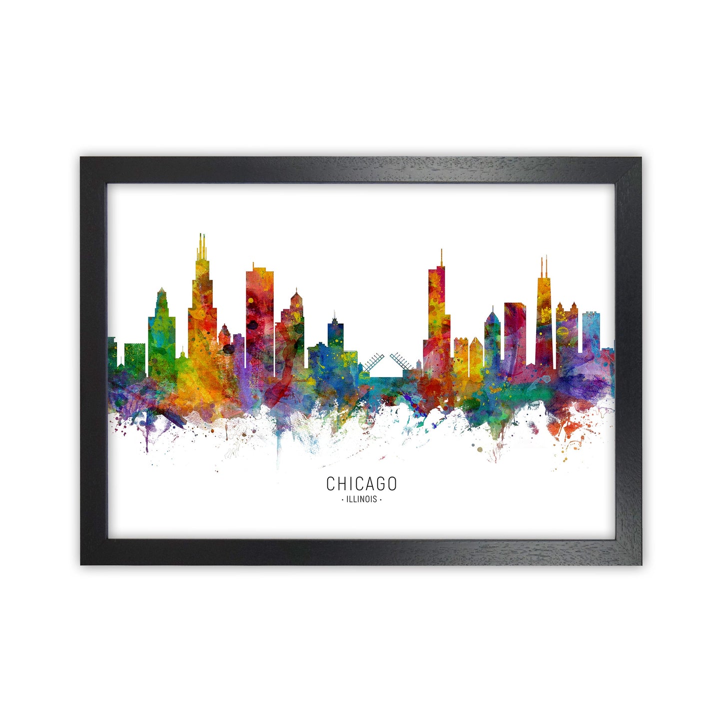 Avelena | Chicago Illinois Skyline Kunstdruck