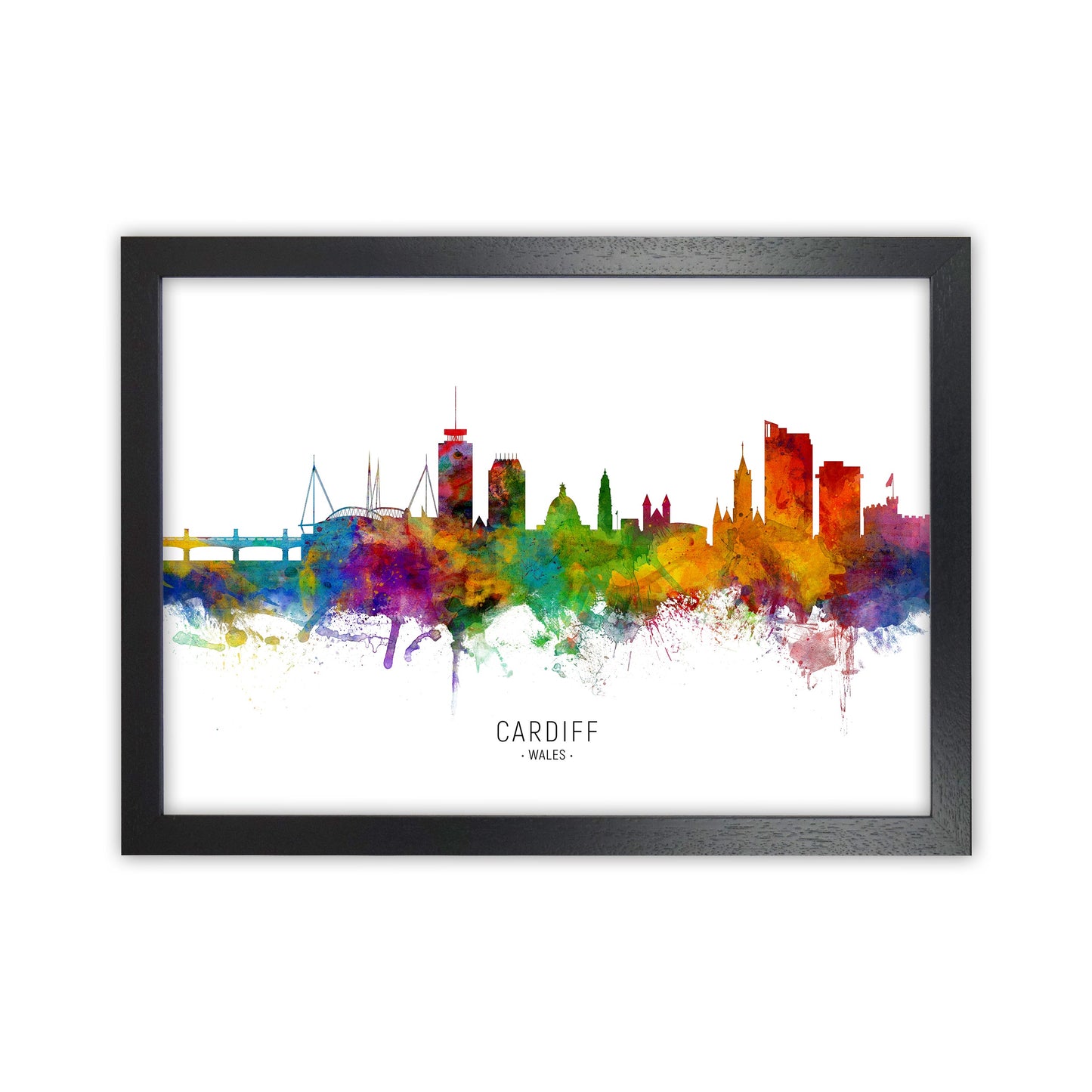 Avelena | Cardiff Wales Skyline Kunstdruck