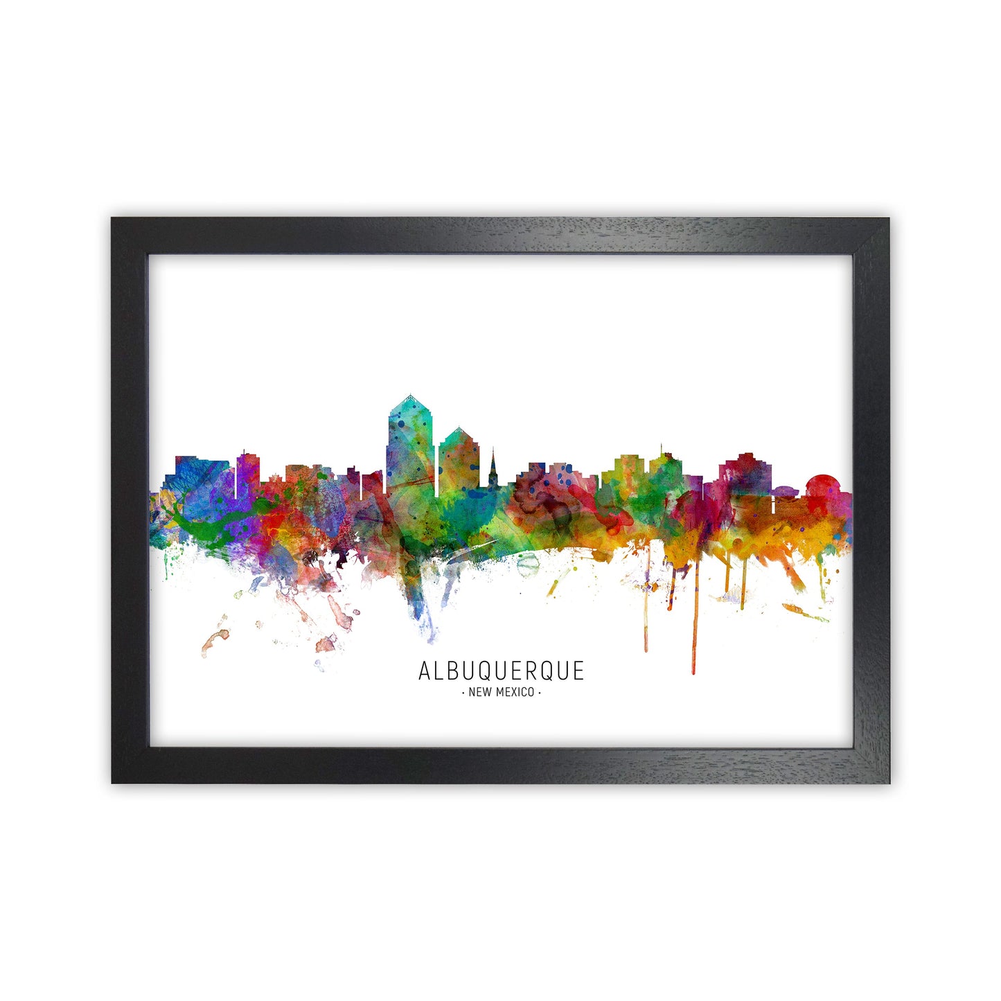 Avelena | Albuquerque New Mexico Skyline Kunstdruck