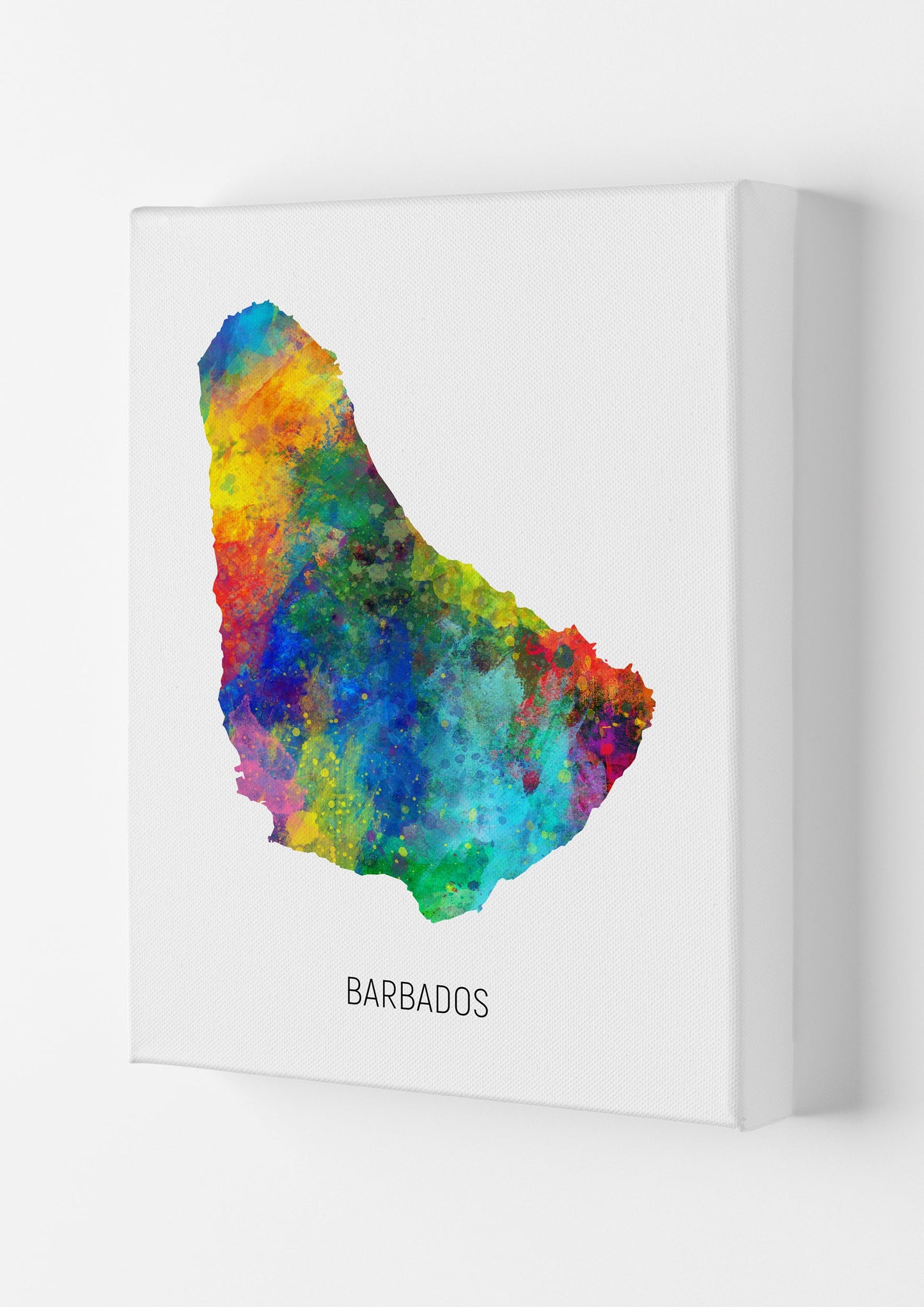 Avelena | Barbados Aquarellkarte Kunstdruck von Michael Tompsett