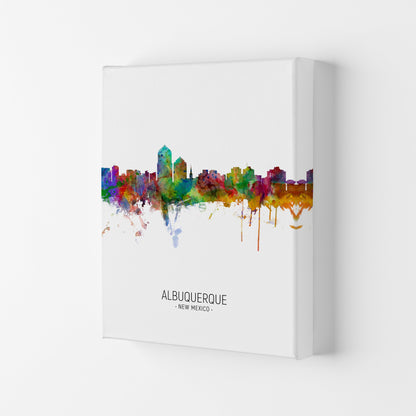 Avelena | Albuquerque New Mexico Skyline Porträt Kunstdruck