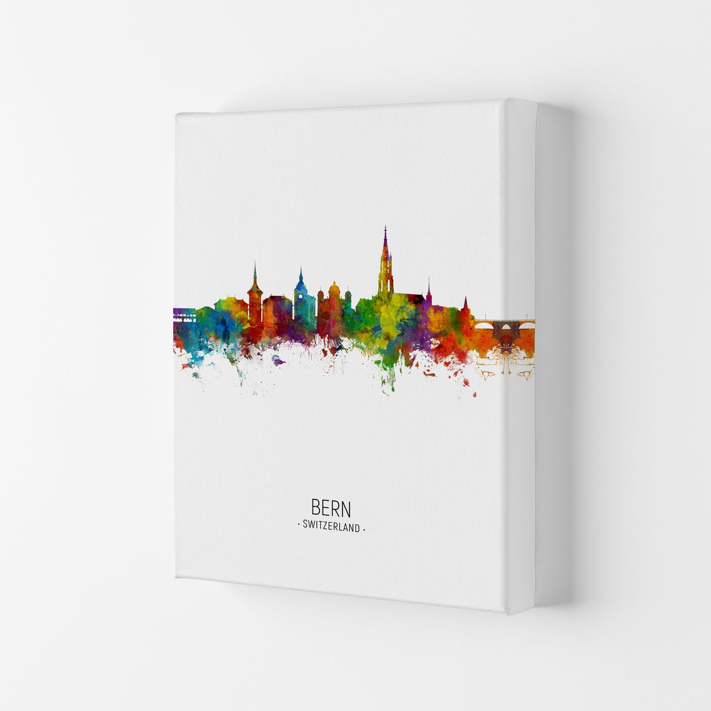 Avelena | Bern Schweiz Skyline Porträt Kunstdruck von Michael Tompsett