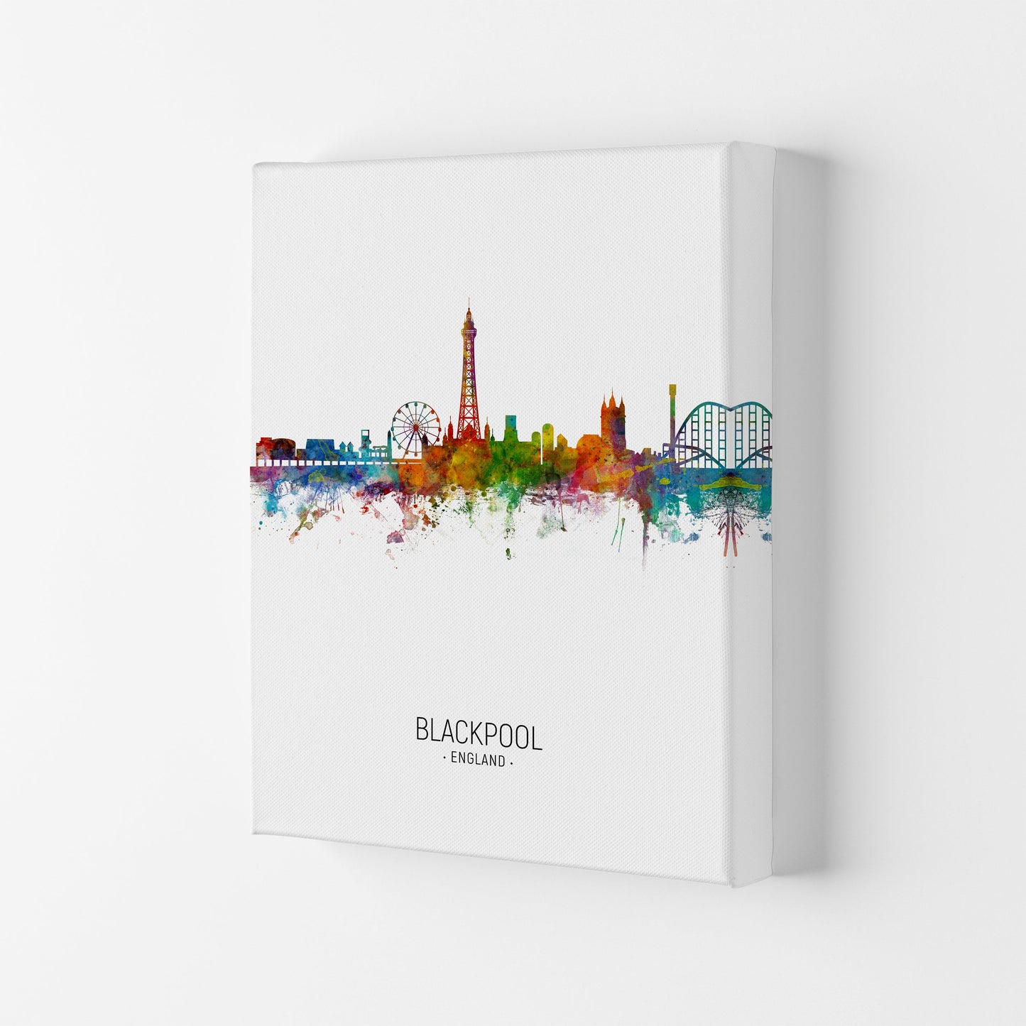 Avelena | Blackpool England Skyline Portrait Kunstdruck