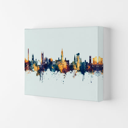 Avelena | Bolton England Skyline Blau Orange Kunstdruck