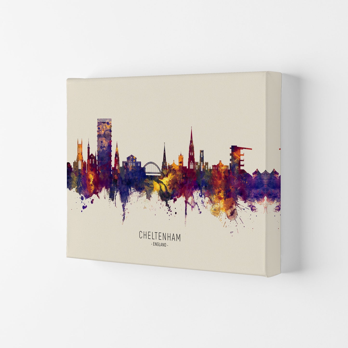Avelena | Cheltenham England Skyline Herbst Von Name Kunst Druck