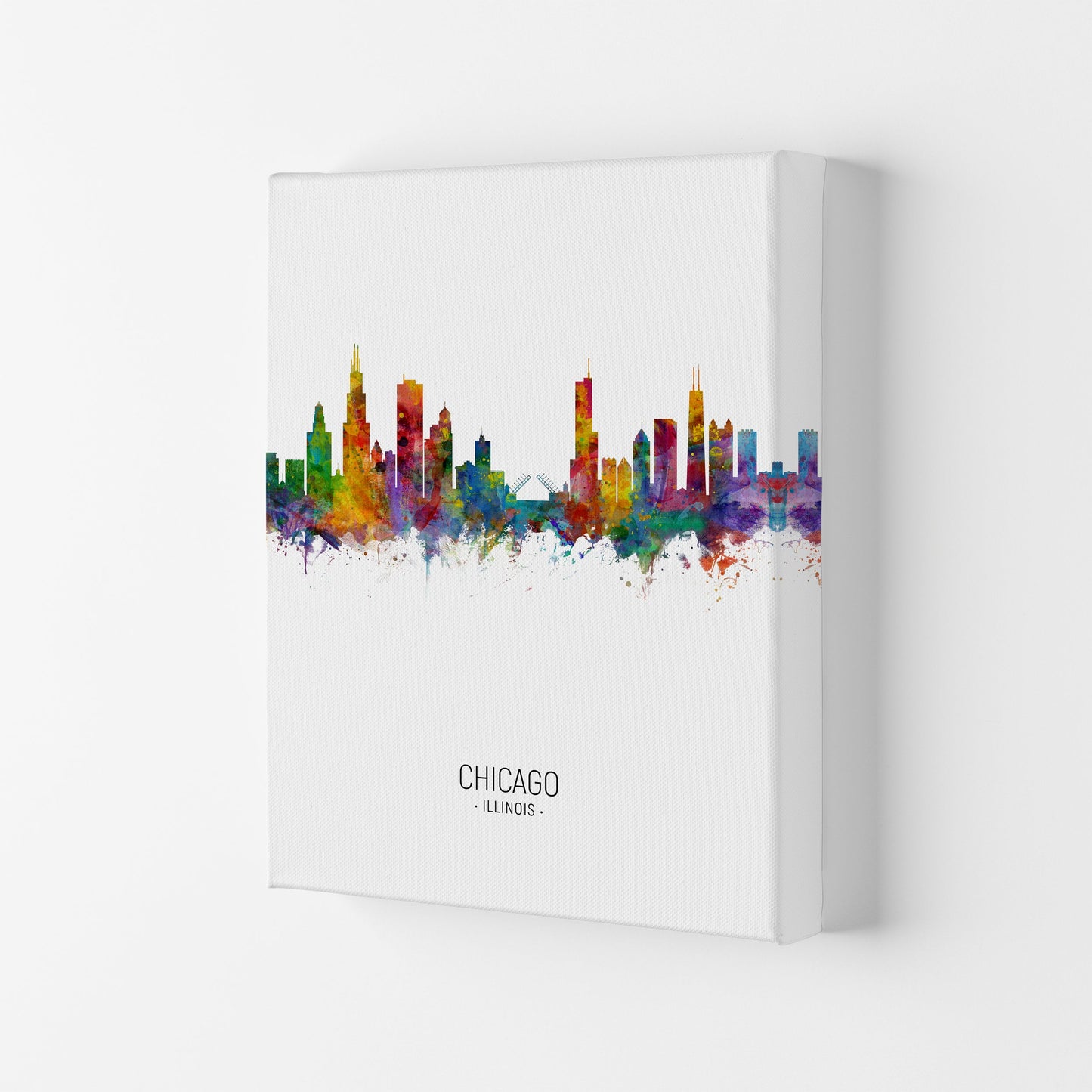 Avelena | Chicago Illinois Skyline Porträt Kunstdruck