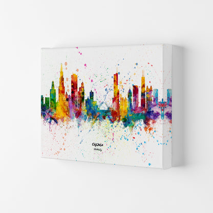 Avelena | Chicago Illinois Skyline Splash Kunst Druck