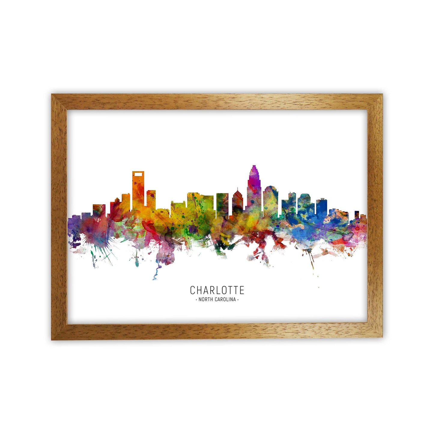 Avelena | Charlotte North Carolina Skyline Druck