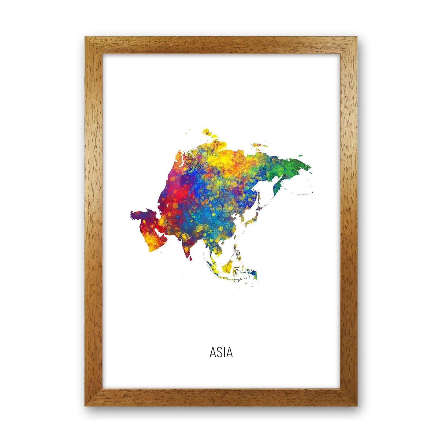 Avelena | Asia Aquarellkarte Kunstdruck
