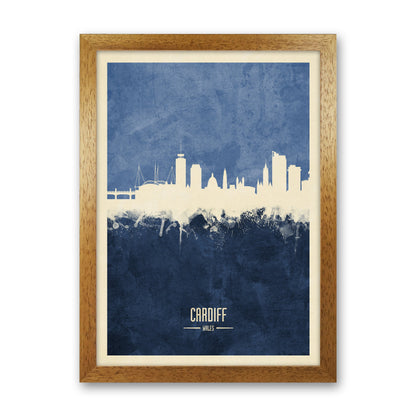 Avelena | Cardiff Wales Skyline Porträt Marine Kunstdruck