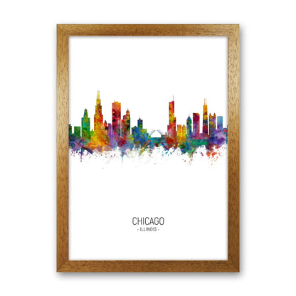 Avelena | Chicago Illinois Skyline Porträt Kunstdruck
