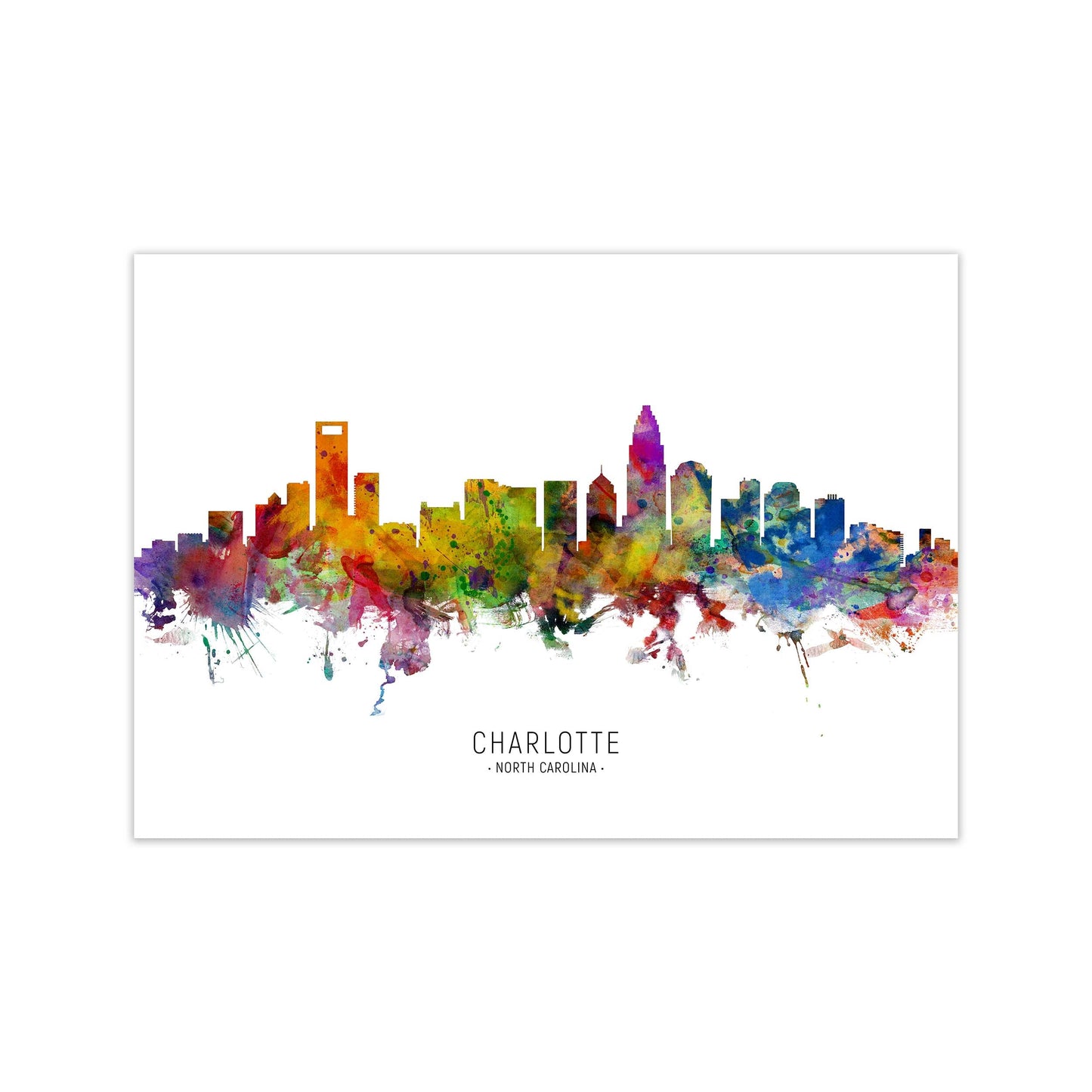 Avelena | Charlotte North Carolina Skyline Druck
