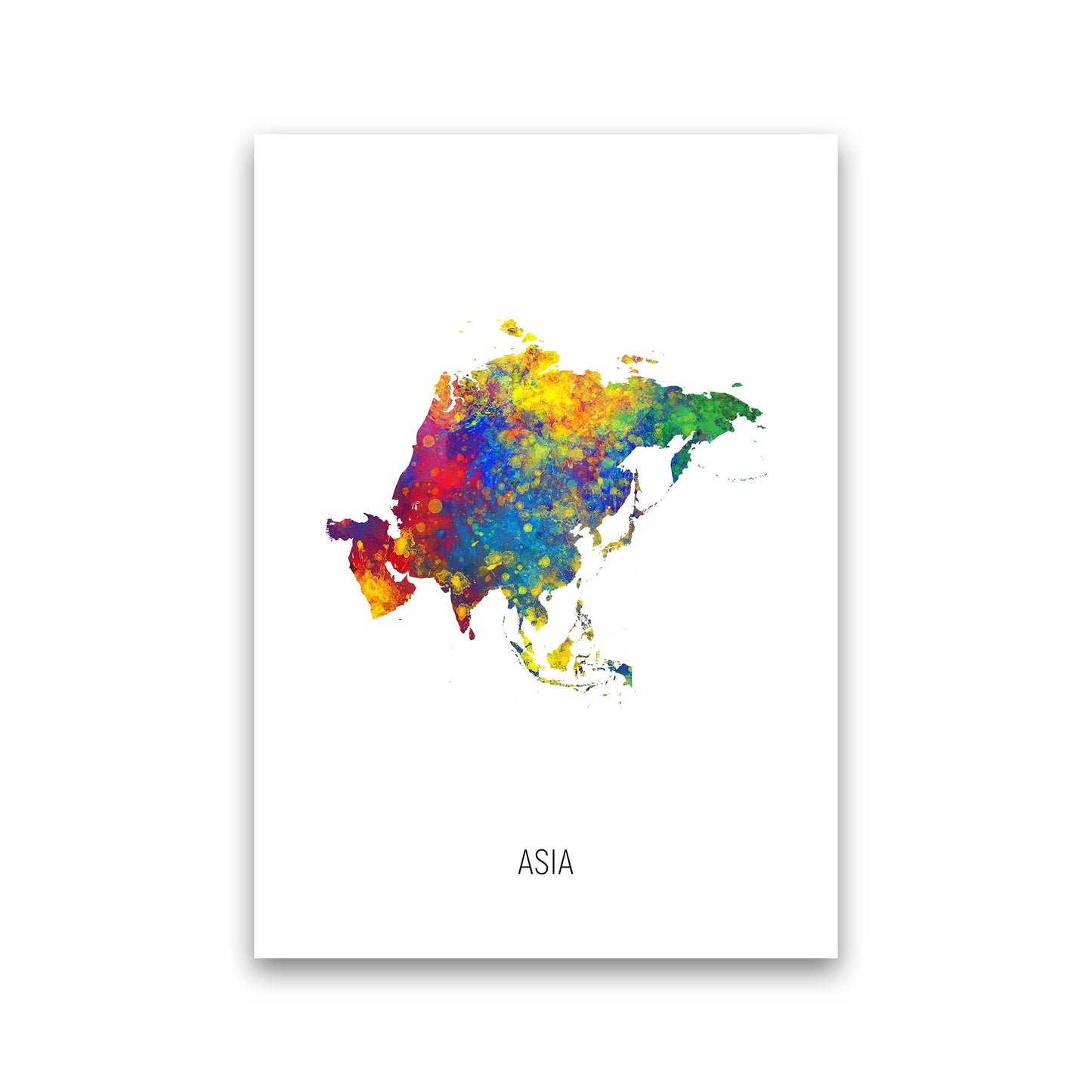 Avelena | Asia Aquarellkarte Kunstdruck