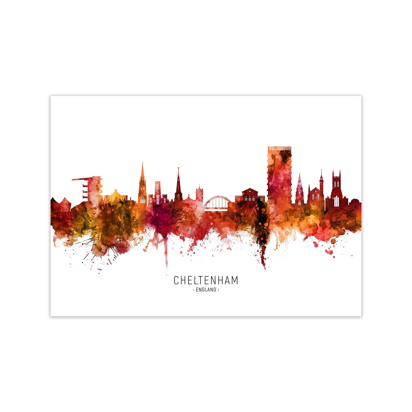 Avelena | Cheltenham England Skyline Rot Von Name