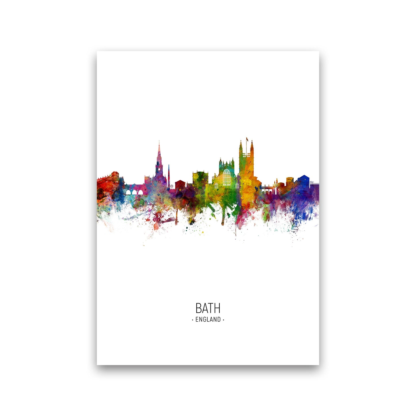 Avelena | Bad England Skyline Porträt Kunstdruck von Michael Tompsett