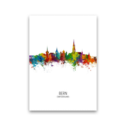 Avelena | Bern Schweiz Skyline Porträt Kunstdruck von Michael Tompsett