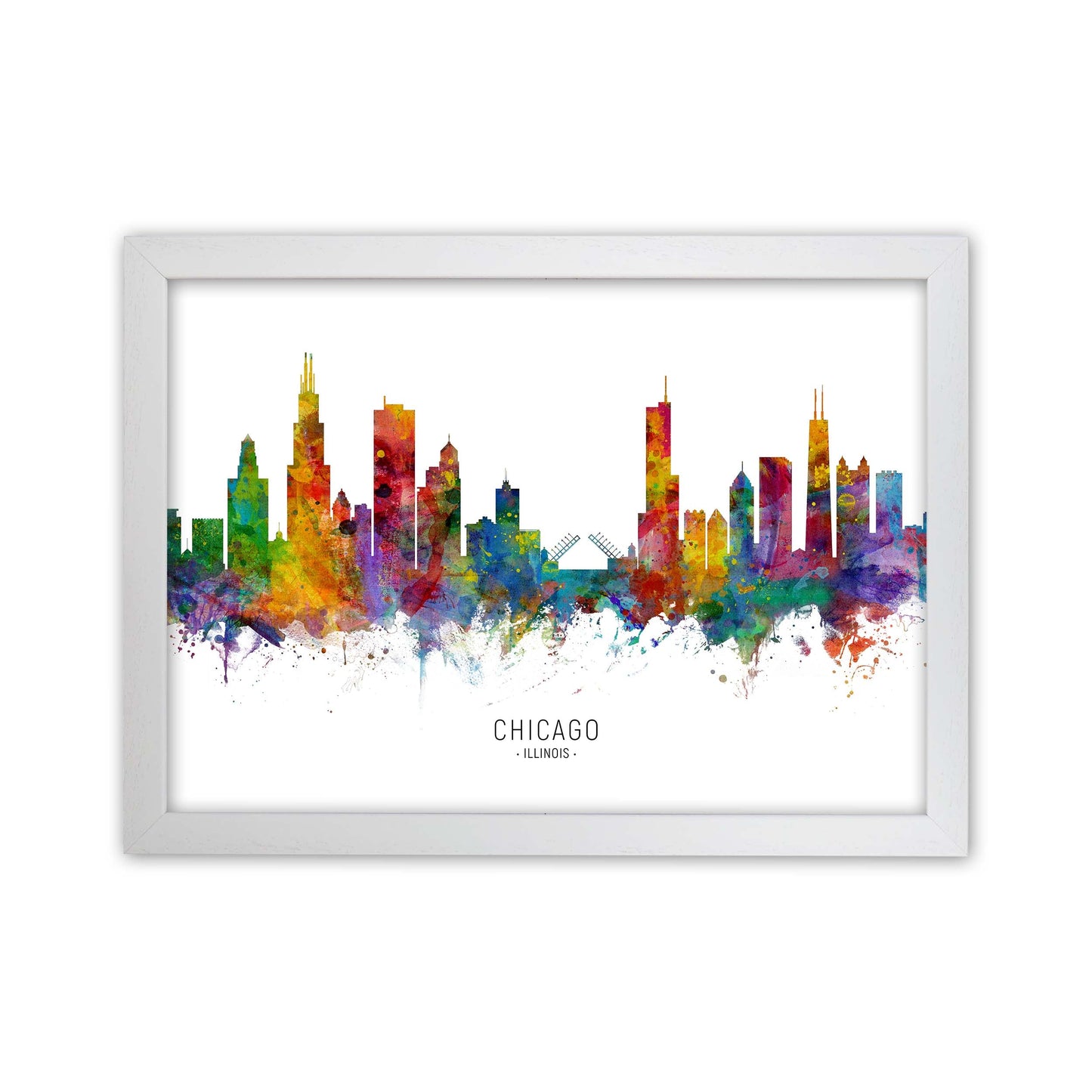 Avelena | Chicago Illinois Skyline Kunstdruck