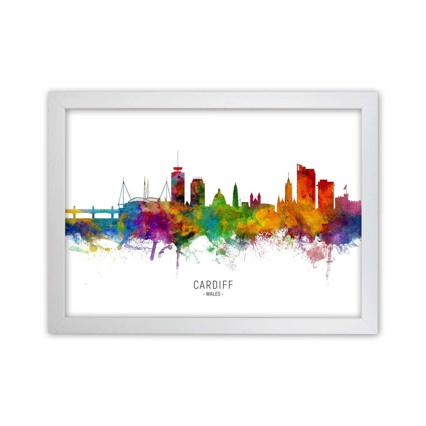 Avelena | Cardiff Wales Skyline Kunstdruck