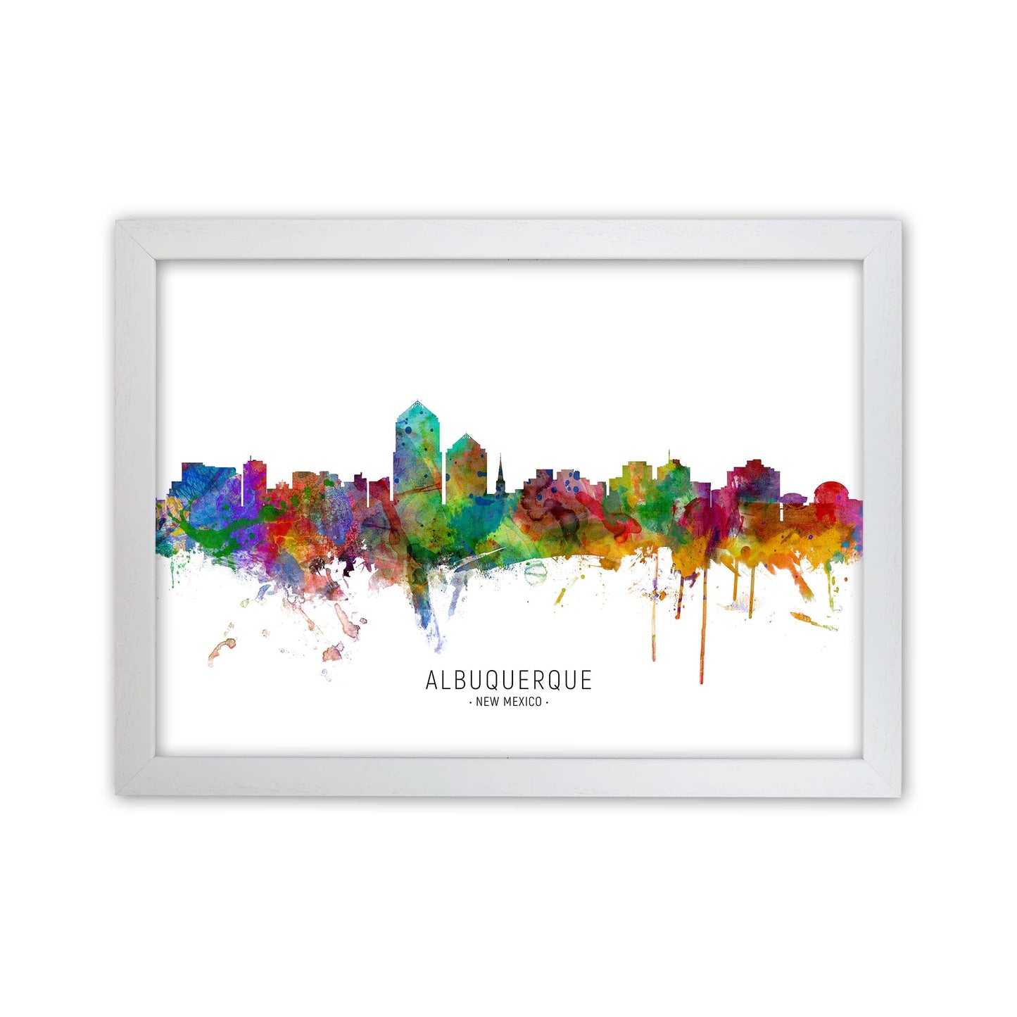 Avelena | Albuquerque New Mexico Skyline Kunstdruck