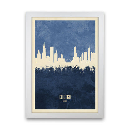 Avelena | Chicago Illinois Skyline Porträt Marine Kunstdruck