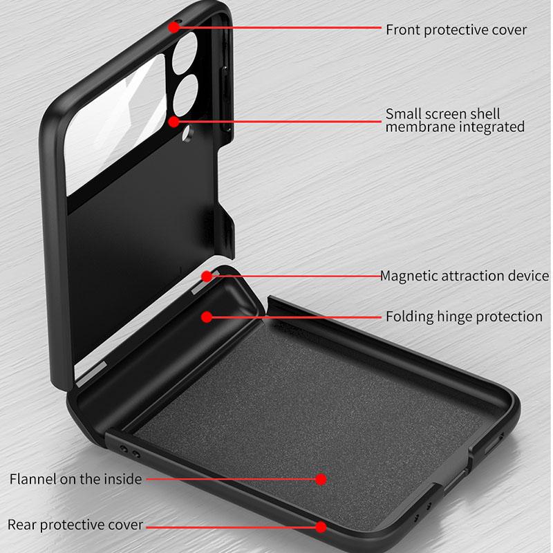 Avelena | Luxuriöse Magnetische All-Inclusive-Drop-Schutzcover für Samsung Galaxy Z Flip 3/4