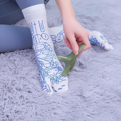 Avelena | Therapeutische Massage-Socken | Akupressur-Design für sofortige Schmerzlinderung & Entspannung zu Hause