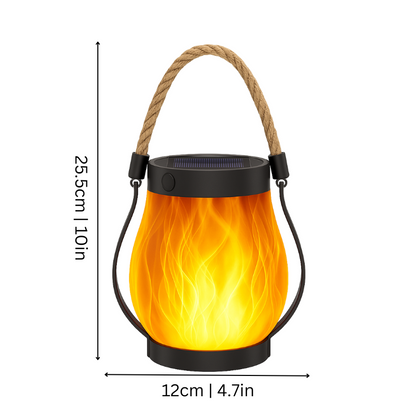 Avelena | Solar-powered outdoor lantern | Realistic flame effect, weatherproof & ideal for cozy evenings on the terrace or balcony
