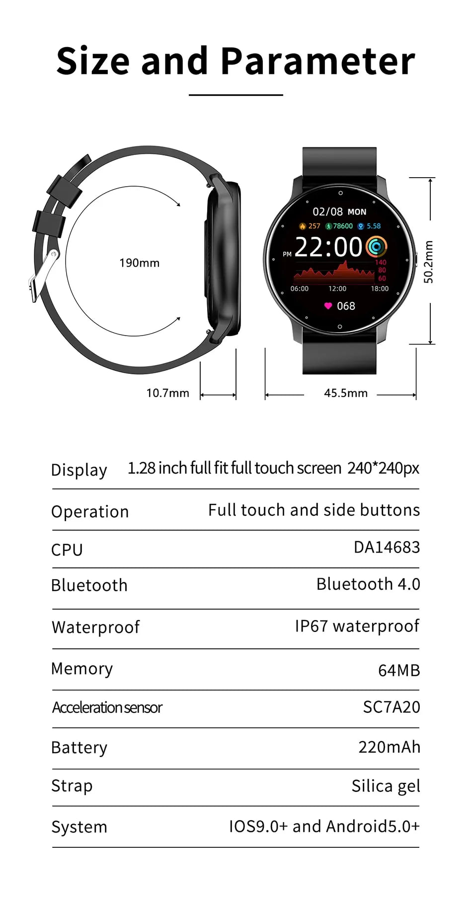 Avelena | Stilvolle Smartwatch für Leistungen