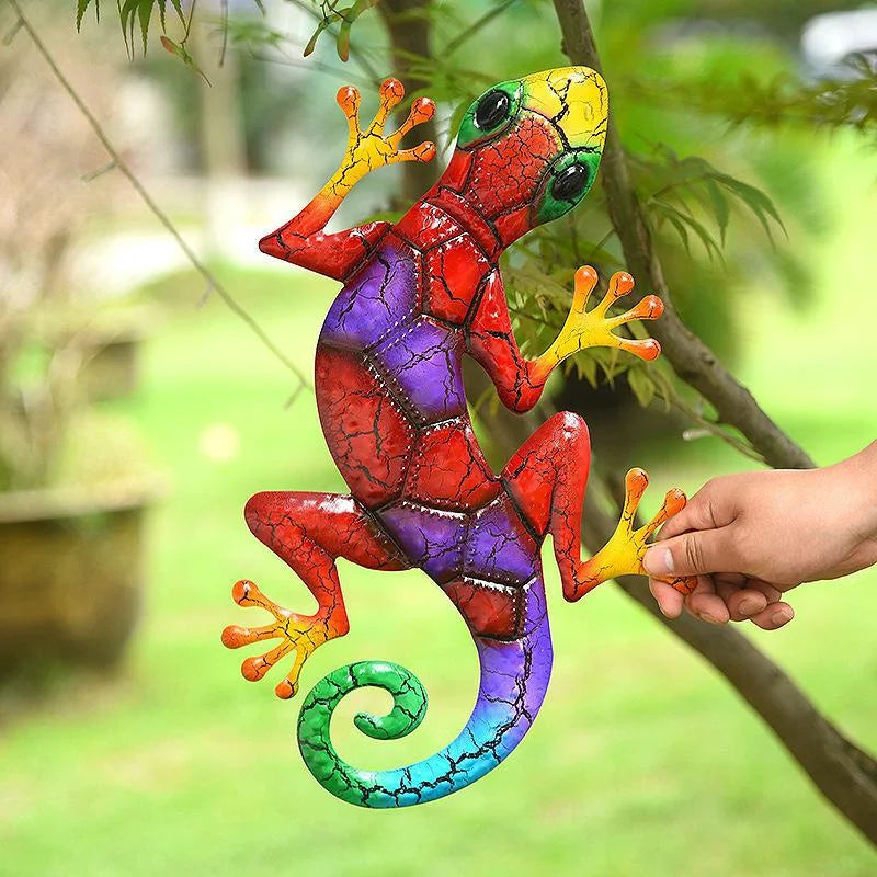 Avelena | Geckograndeur Dauerhafte Metallgartengeckos