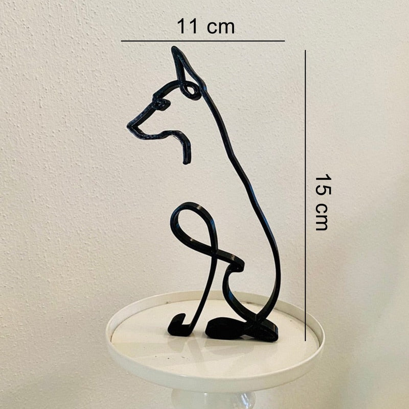 Avelena | Minimalistische Hundekunstskulptur