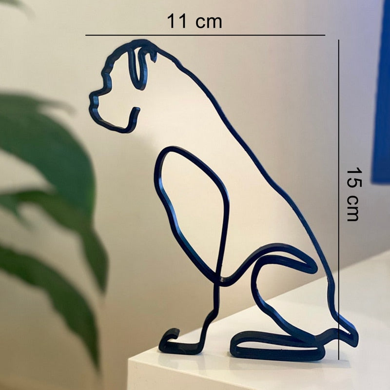 Avelena | Minimalistische Hundekunstskulptur