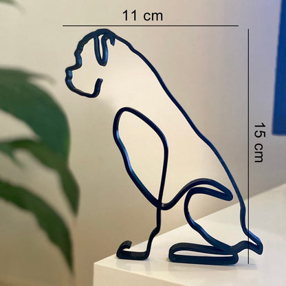 Avelena | Minimalistische Hundekunstskulptur