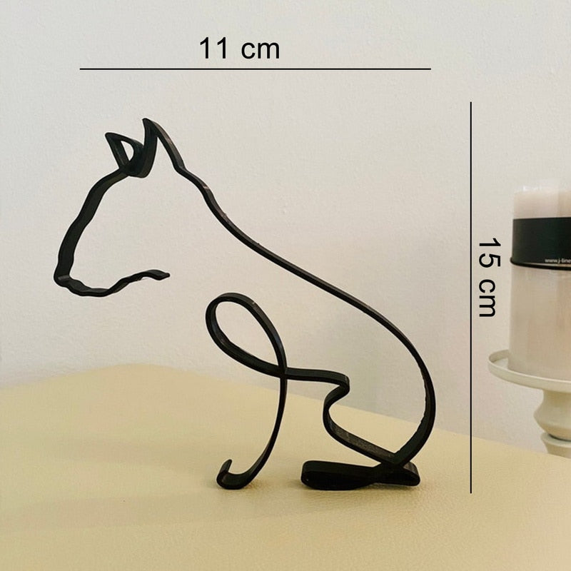 Avelena | Minimalistische Hundekunstskulptur