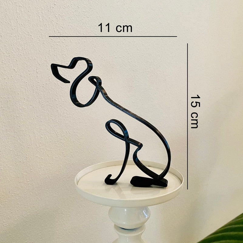 Avelena | Minimalistische Hundekunstskulptur
