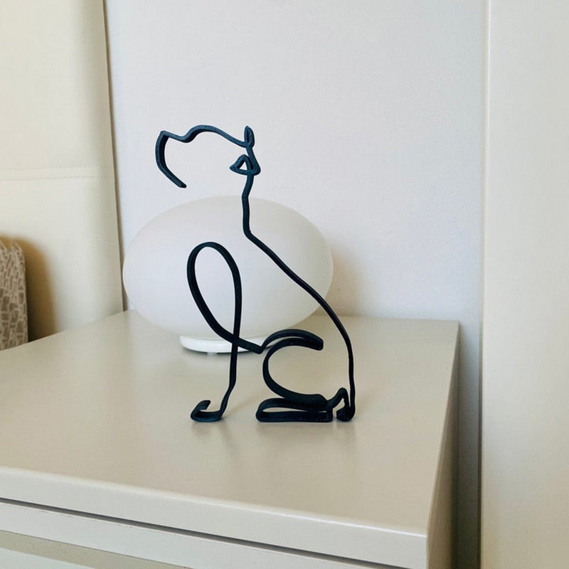 Avelena | Minimalistische Hundekunstskulptur